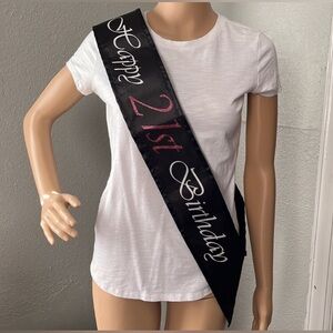 Happy 21st Birthday Sash Birthday Girl Twenty One